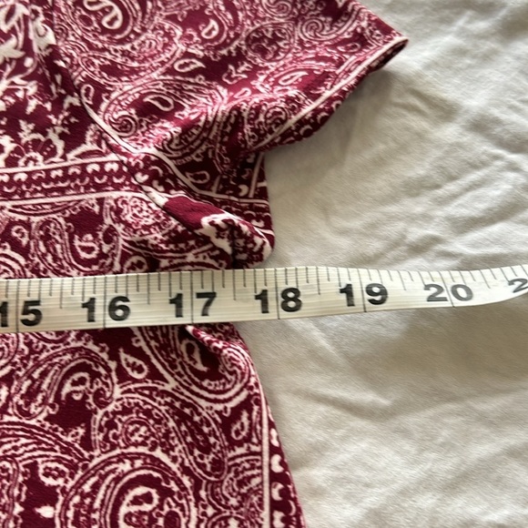 Pink Rose Maroon Boho Dress Sz M - Picture 7 of 10